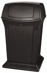 RUBBERMAID Rubbermaid FG917188BLA 45 Gal Outdoor Trash Can 2-door Lid