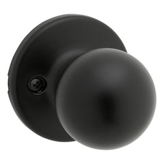 KWIKSET Kwikset 200P-514 Polo Knob Passage Door Lock Matte Black