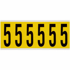 BRADY Brady 3450-5 3 in vinyl number label (card of 6)