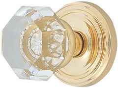 EMTEK Emtek 8100OTUS3 Old Town Glass Passage Knob Polished Brass