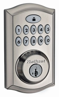 KWIKSET Kwikset 913TRL 15 Electronic Deadbolt Satin Nickel