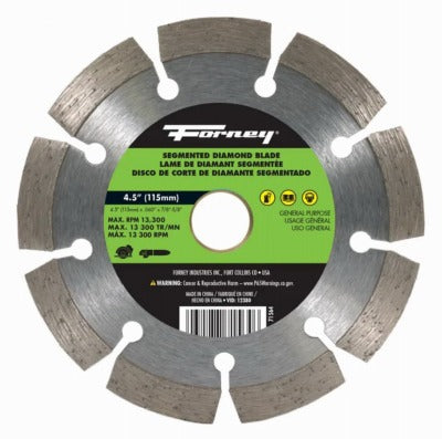FORNEY Forney Industries 71564 Segmented Diamond Cut-off Blade