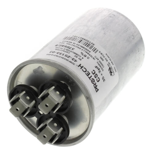RHEEM Rheem 43-25133-17 Protech Dual Section Round Capacitor 5 to 55 MFD 440VAC