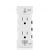 LEVITON Leviton E5325-W Decora Edge 15A TR Rect Wht