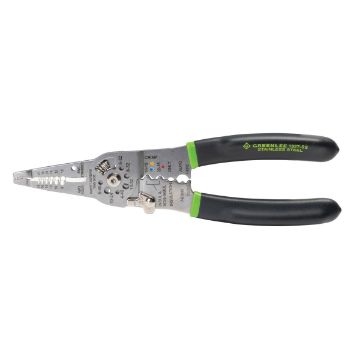 GREENLEE Greenlee 1927-SS GRL 9 Inch Manual Fixed Hole Wire Stripper Cutter Crimper