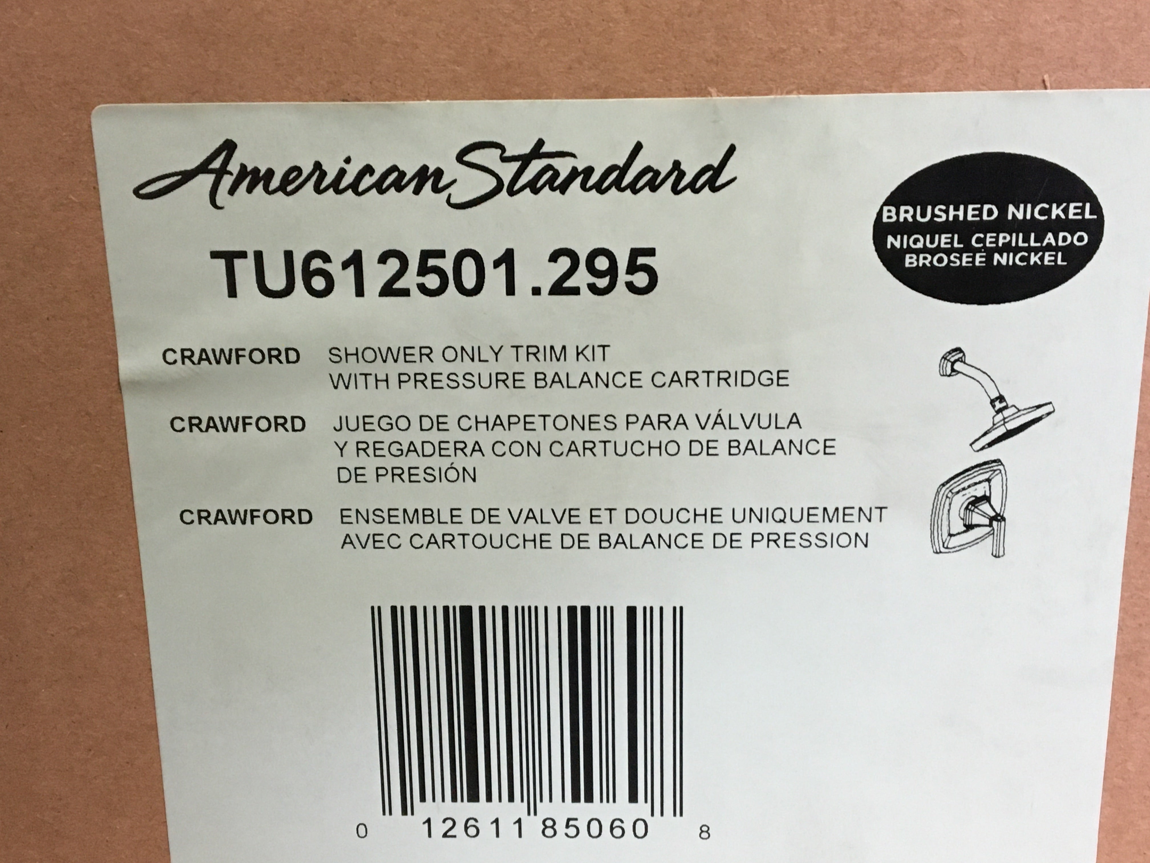AMERICAN STANDARD American Standard TU612501.295 Crawford 2.5 GPM Shower Trim Kit with Shower Head