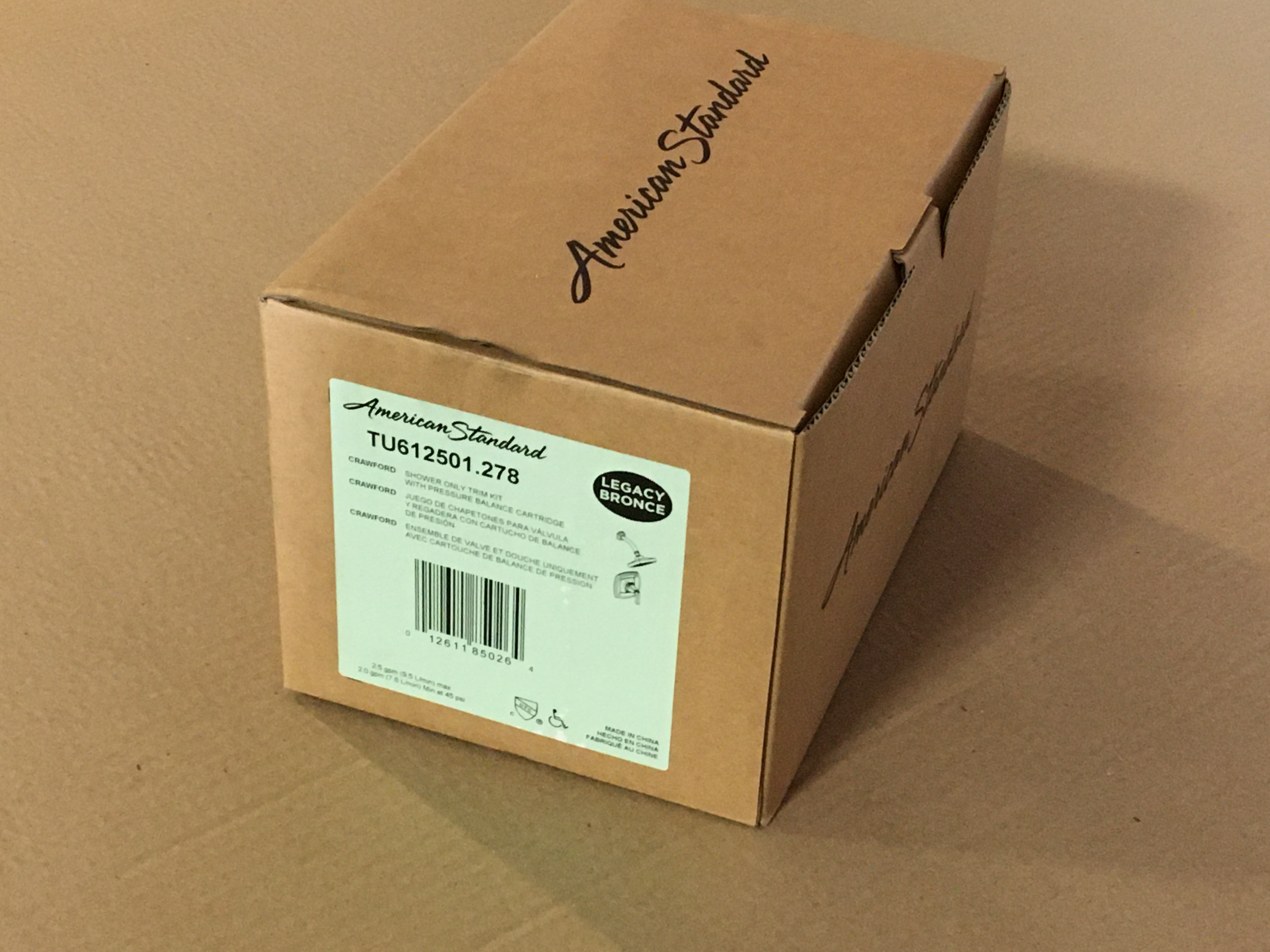AMERICAN STANDARD American Standard TU612501.278 Crawford 2.5 GPM Shower Trim Kit with Shower Head