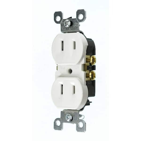 LEVITON Leviton 223-W Duplex Receptacle 15 Amp (10-Pack)