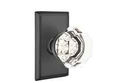 EMTEK Emtek 8521OTUS19 Old Town Glass Knob Dummy Pair Flat Black