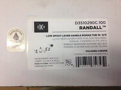 American Standard D3510290C.100 Randall Low Spout Lever Handle Roman Tub W-H/S Polished Chrome