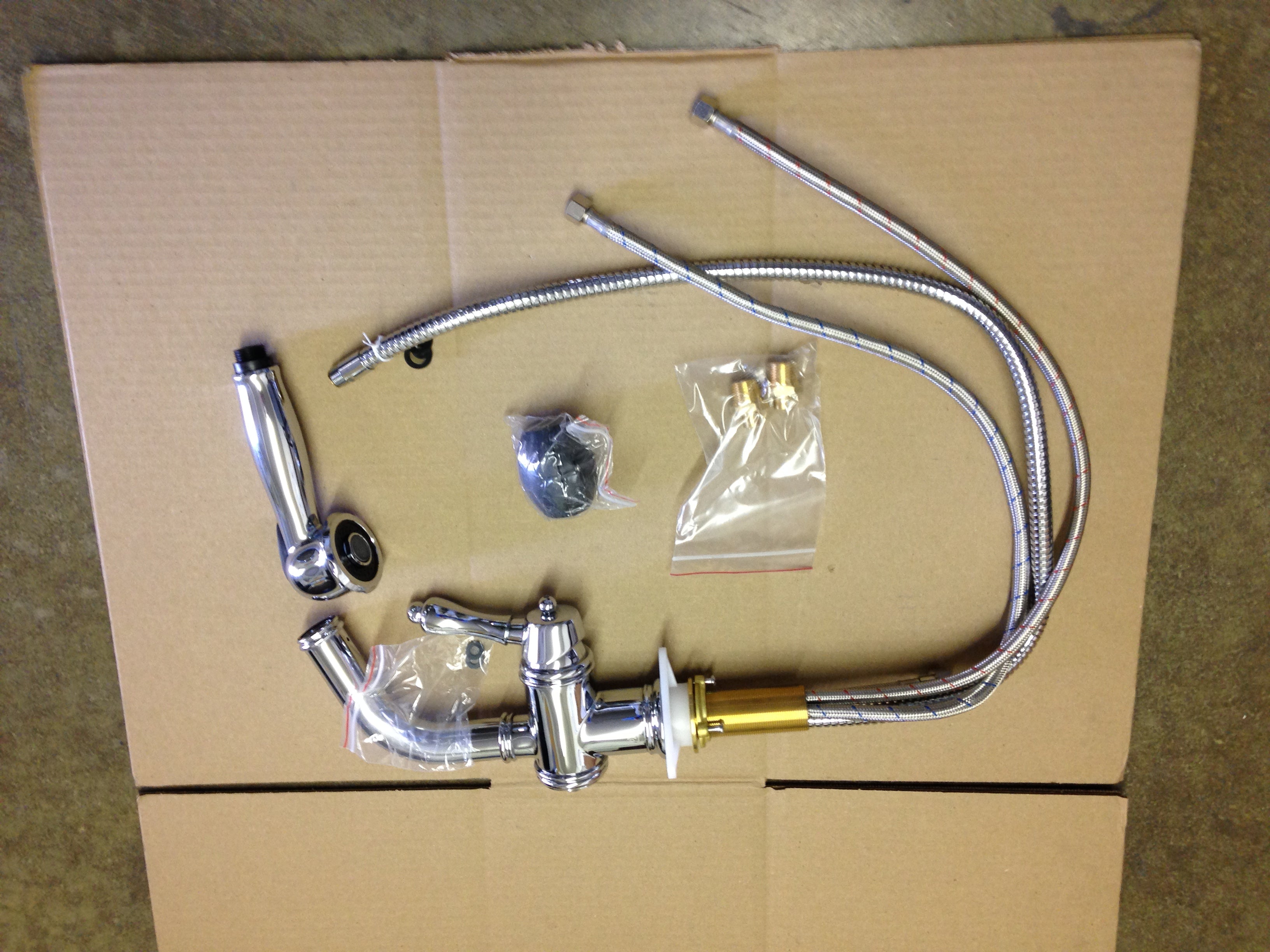 AMERICAN STANDARD American Standard D35402150.100 Victorian Single Lever Pull Out Kitchen Faucet 1.8 GPM