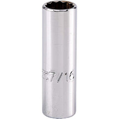 PROTO Proto J4714LT Deep Hand Socket 7/16 in 12-pt 1/4 in Drive