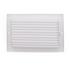 Hart & Cooley 43866 Sidewall / Ceiling Register, 10 x 6 White Steel 3-Way 43866