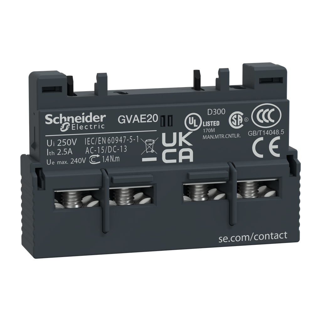 SCHNEIDER ELECTRIC GVAE20 AUXILIARY SWITCHES