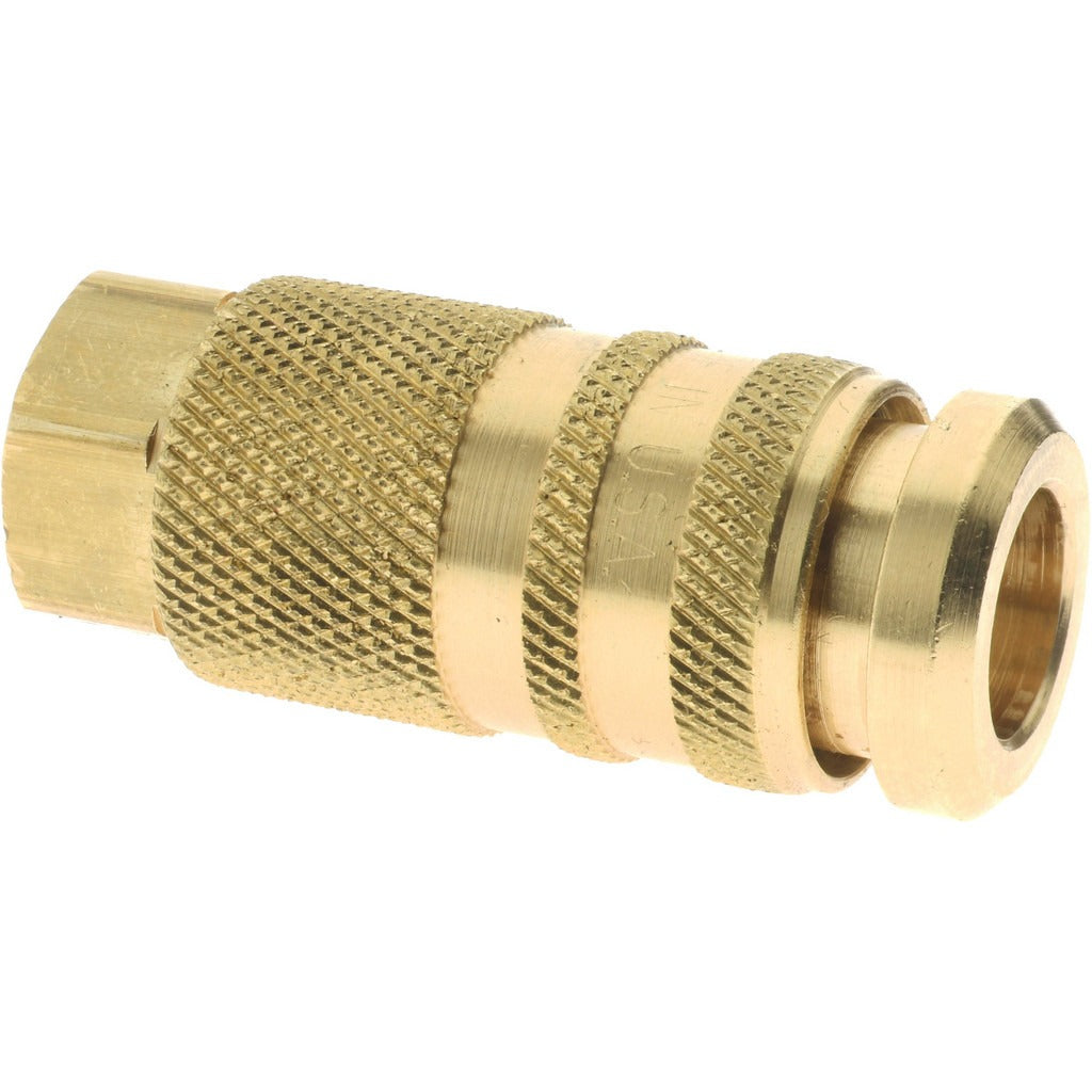 COILHOSE PNEUMATICS Coilhose Pneumatics 15C90B4F 1/4 Inch Brass Pneumatic Coupler