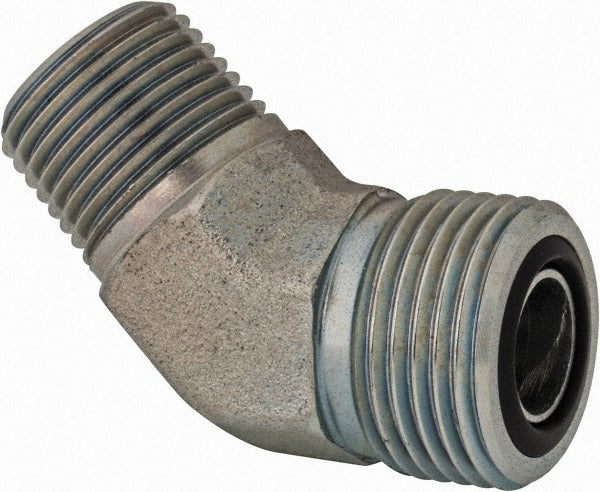 PARKER Parker 8 Vlo-s 45 Degree Male Elbow Orfs X Nptf 6000 Psi