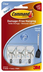 3M 3M Company 17067CLR-ES Clear Wire Hook 3 Pack