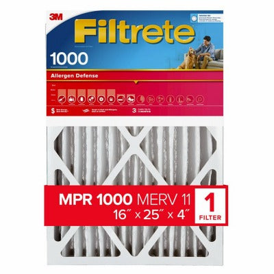 3M 3M NADP01-4IN-4 Filtrete Deep Pleat Filter 1000 Mpr 16x25x4