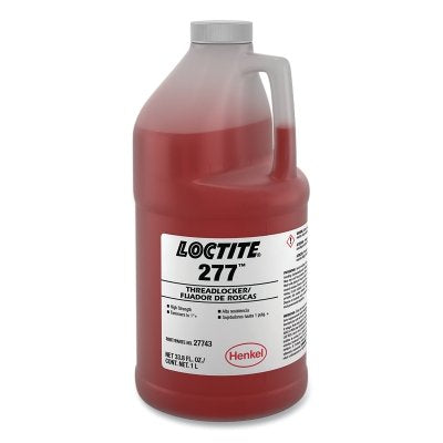 LOCTITE Loctite 209744 277 High Strength Threadlocker Red 1 L Bottle