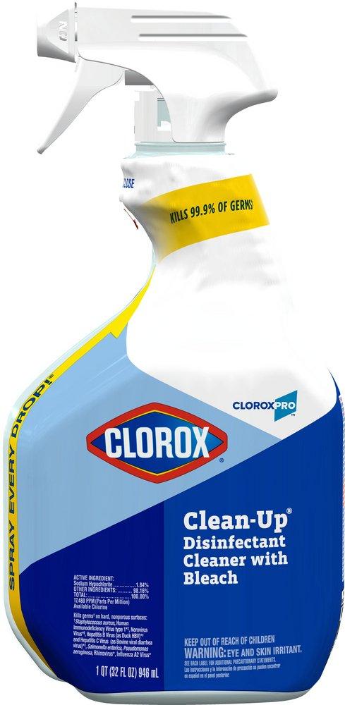 CLOROX Clorox 35417 Clean-Up Disinfectant Cleaner with Bleach 32oz Smart Tube Spray 9/Carton