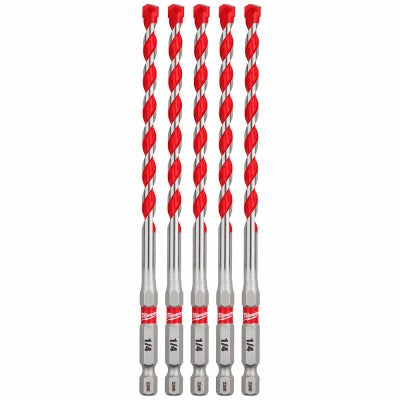 MILWAUKEE Milwaukee 48-20-9162 Carbide Hammer Drill Bit 1/4x6 in 5-pack
