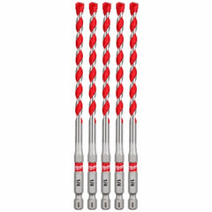 MILWAUKEE Milwaukee 48-20-9162 Carbide Hammer Drill Bit 1/4x6 in 5-pack