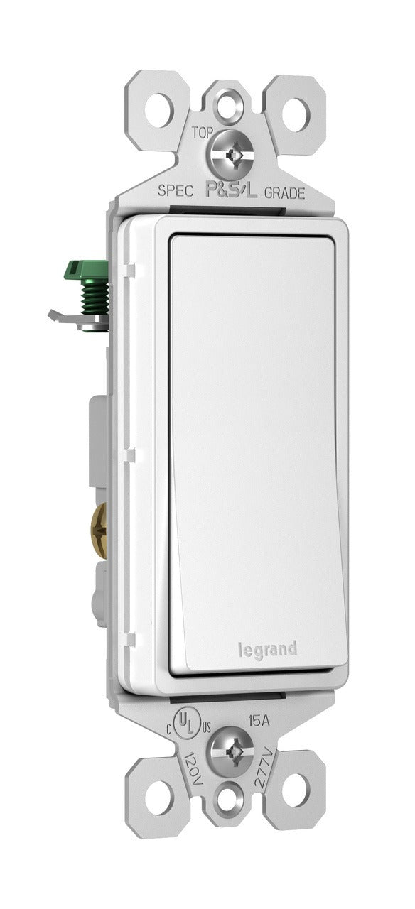 LEGRAND Legrand TM873-W Radiant 3-Way Decorator Switch 15 A (1 Pack) TM873W
