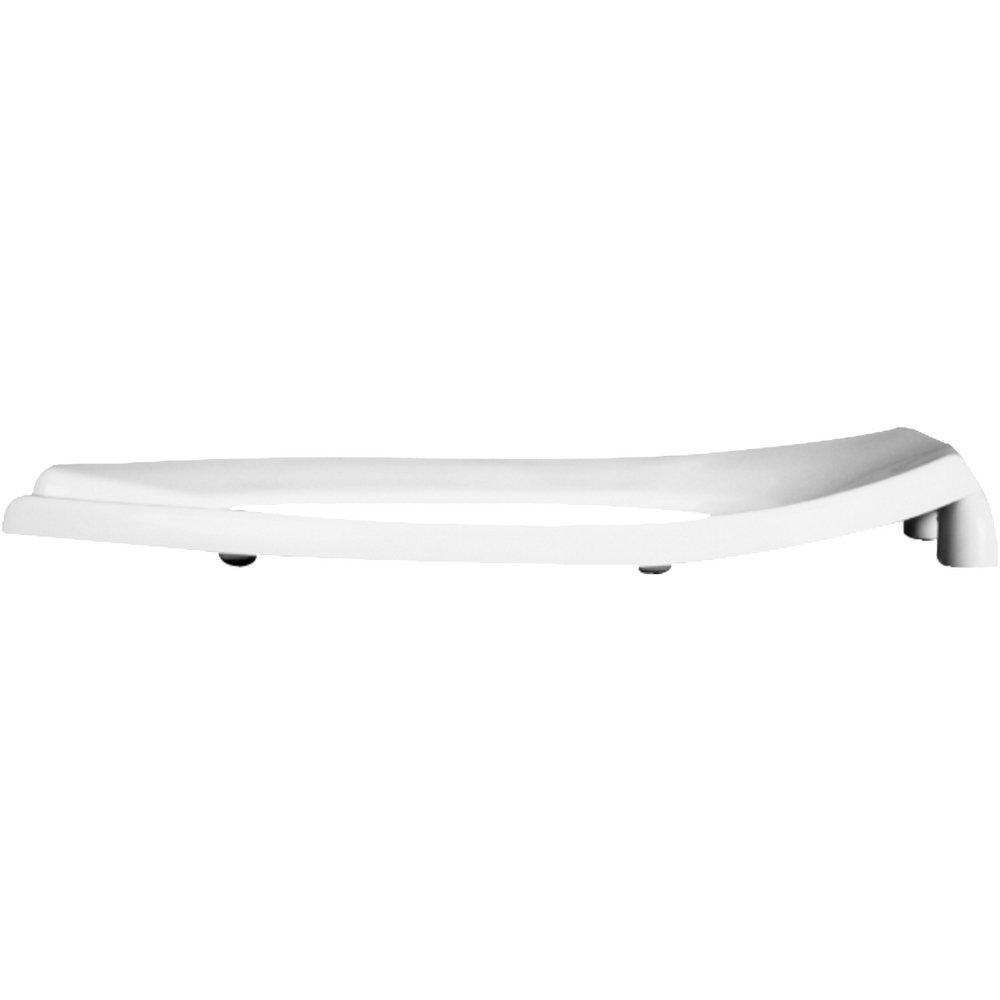 BEMIS Bemis 1955SSCTP000 Elongated Bowl Open Front Less Cover Plastic Closet Seat Self-Sustaining Hinge Sta-Tite White