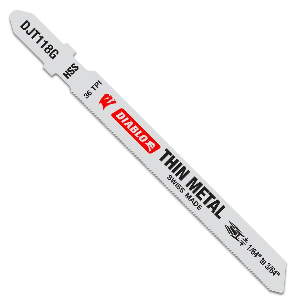 DIABLO Diablo DJT118G5 Jig Saw Blade 36 Tpi T-shank 5 Pack