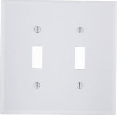 LEVITON Leviton Mfg Co 001-88009-000 White 2-toggle Wall Plate