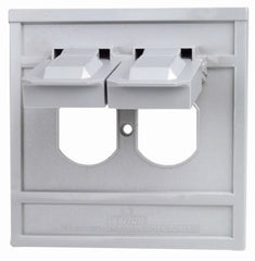 LEVITON Leviton Mfg Co 000-04986-0GY Weatherproof Outlet Cover