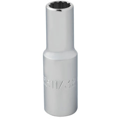 PROTO Proto J5011 Deep Hand Socket 11/32 in 3/8 Dr 12-point