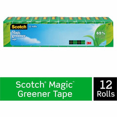 3M 3M MMM81212P Scotch 3/4 inchesW Magic Greener Tape Rolls 12 Pack