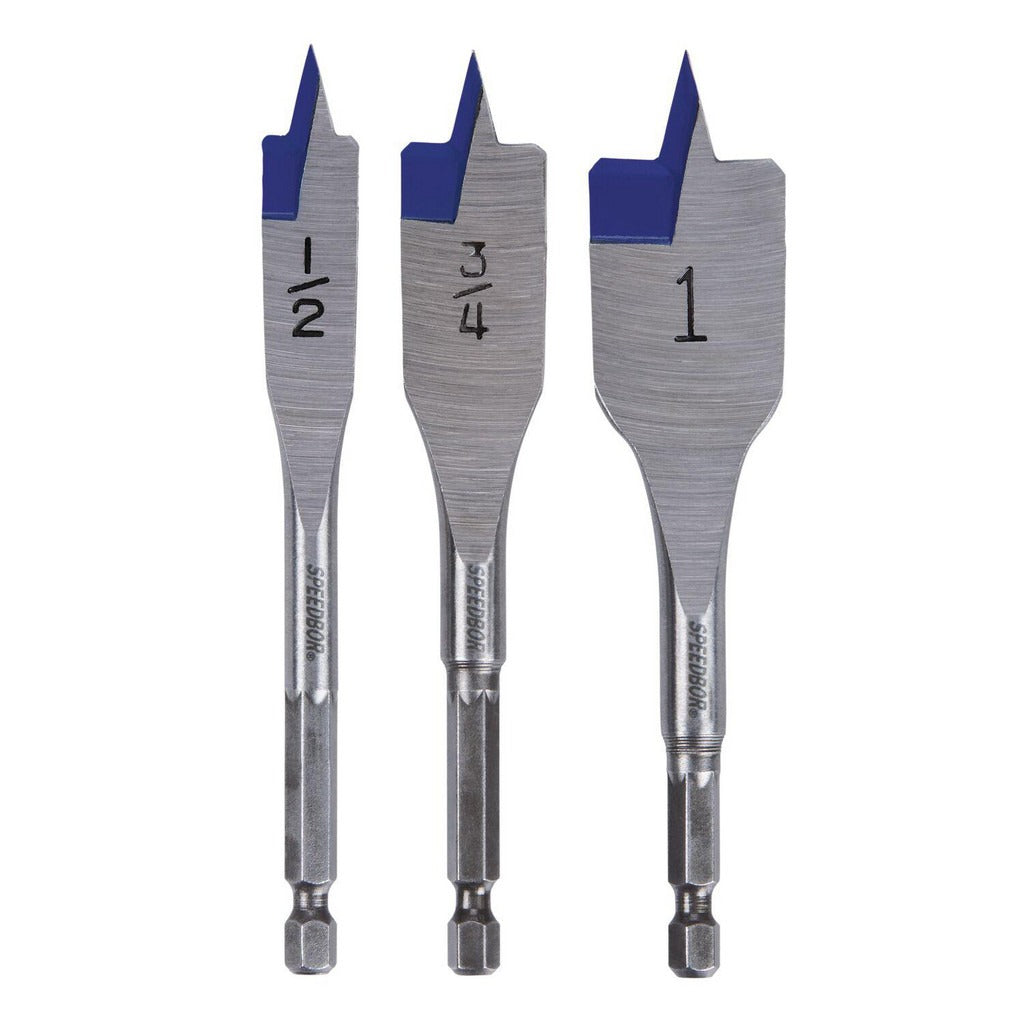 IRWIN Irwin 87950 Spade Drill Bit Set 3 Piece 1 Inch Hex Shank