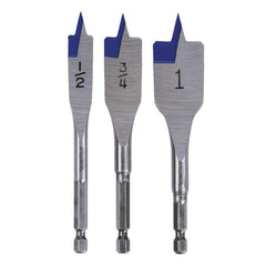 IRWIN Irwin 87950 Spade Drill Bit Set 3 Piece 1 Inch Hex Shank