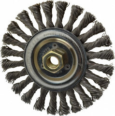 WEILER Weiler 94662 Knotted Wheel Brush 6 Inch Carbon Steel