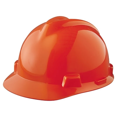 MSA SAFTEY MSA 463945 V-Gard Hard Hat Cap, Staz-On Suspension, Orange