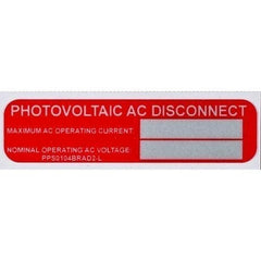 PANDUIT Panduit PPS0104BRAD2-L Solar Label 1x4