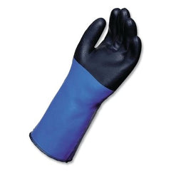 MAPA Professional 332429 Temp-Tec NL-56 Neoprene Thermal Insulation Heavyweight Glove Chemical Resistant 14 Inches Size 9 Blue/Black Case of 6 Pairs