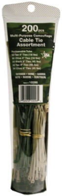 GARDNER BENDER Ecm Industries Llc 10097UVL Black Cable Tie Bag 200 Pack
