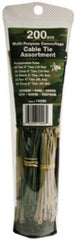 GARDNER BENDER Ecm Industries Llc 10097UVL Black Cable Tie Bag 200 Pack