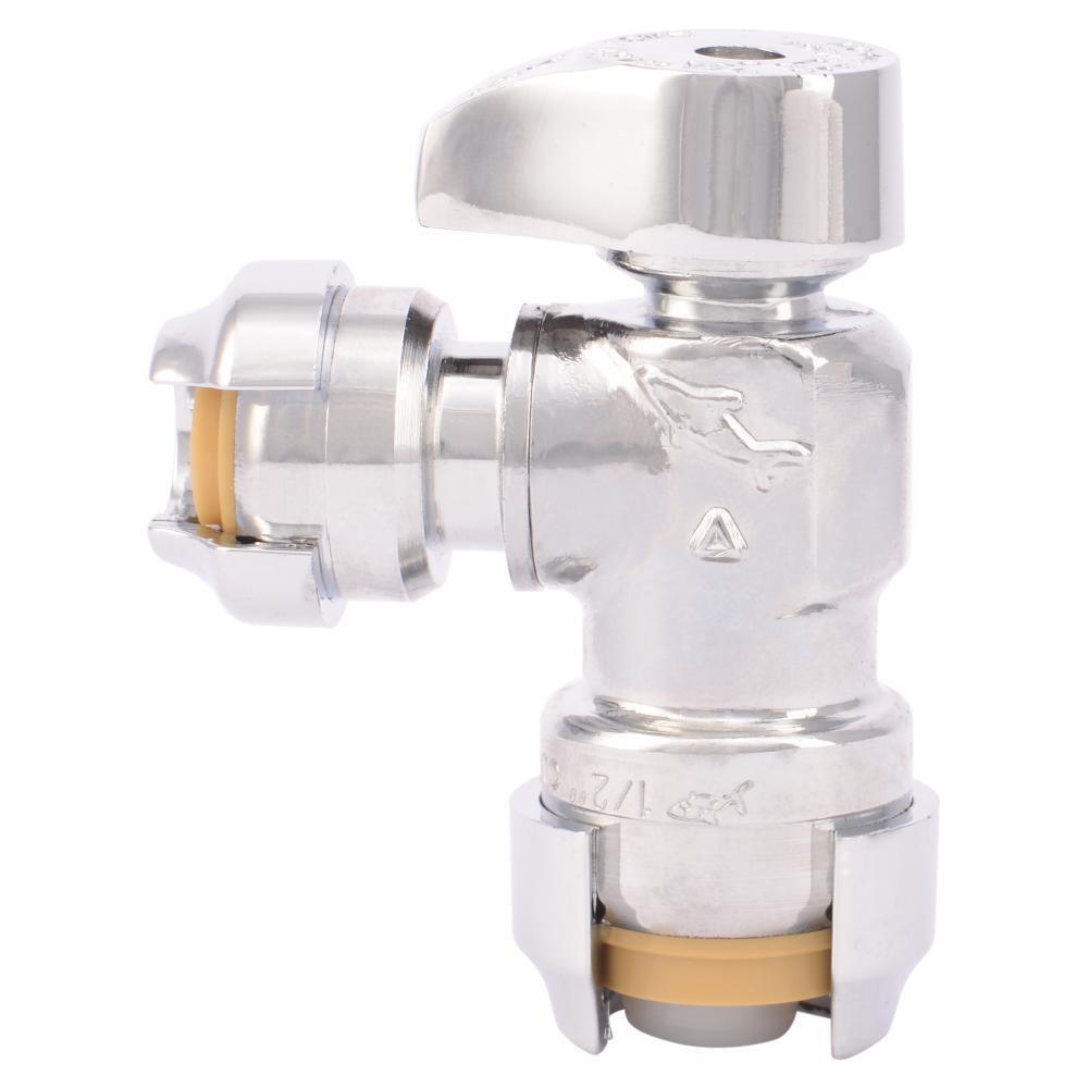 SHARKBITE SharkBite 23048-0000LF 1/2 in x 1/4 in Angle Supply Stop Valve