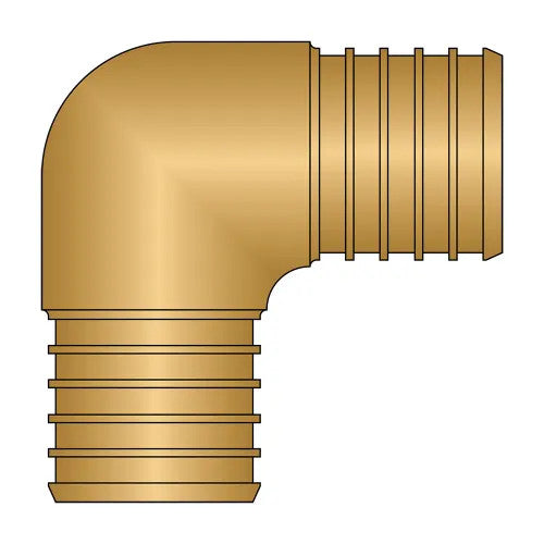 HEATLINK Heatlink 28035NL 1-1/4 inches x 1-1/4 inches PEX No Lead Brass Elbow