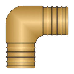 HEATLINK Heatlink 28035NL 1-1/4 inches x 1-1/4 inches PEX No Lead Brass Elbow