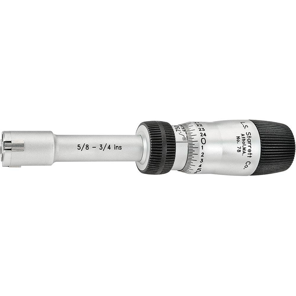 STARRETT Starrett 68133 Mechanical Inside Micrometer 3/4 in