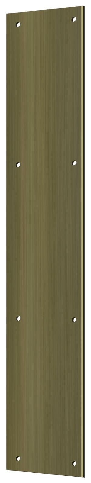 DELTANA Deltana PP3520U5 Push Plate 3.5x20 Antique Brass