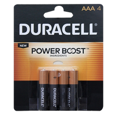 DURACELL Duracell 04061 Coppertop 1.5V AAA Battery 4 Pack