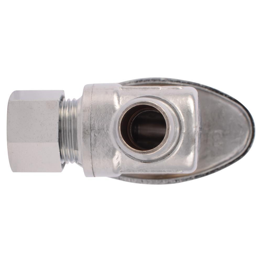 SHARKBITE SharkBite 23058LF 1/2 x 3/8 in. Barbed x OD Compression Oval Handle Angle Supply Stop Valve