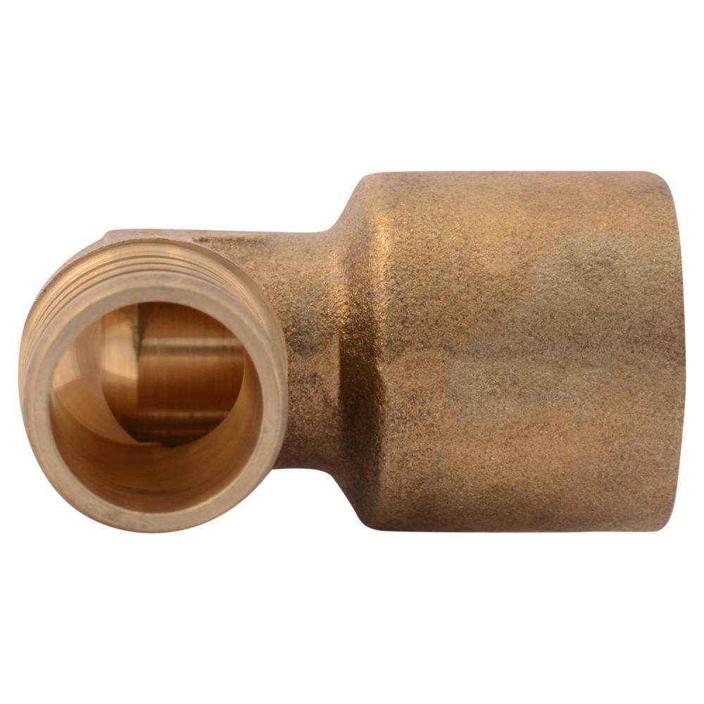 SHARKBITE SharkBite UC626LF 3/4 in. Barbed x Sweat Brass Adapter