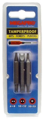 MEGAPRO Megapro 9bp-tp-3a Tamperproof Bit Kit Standard